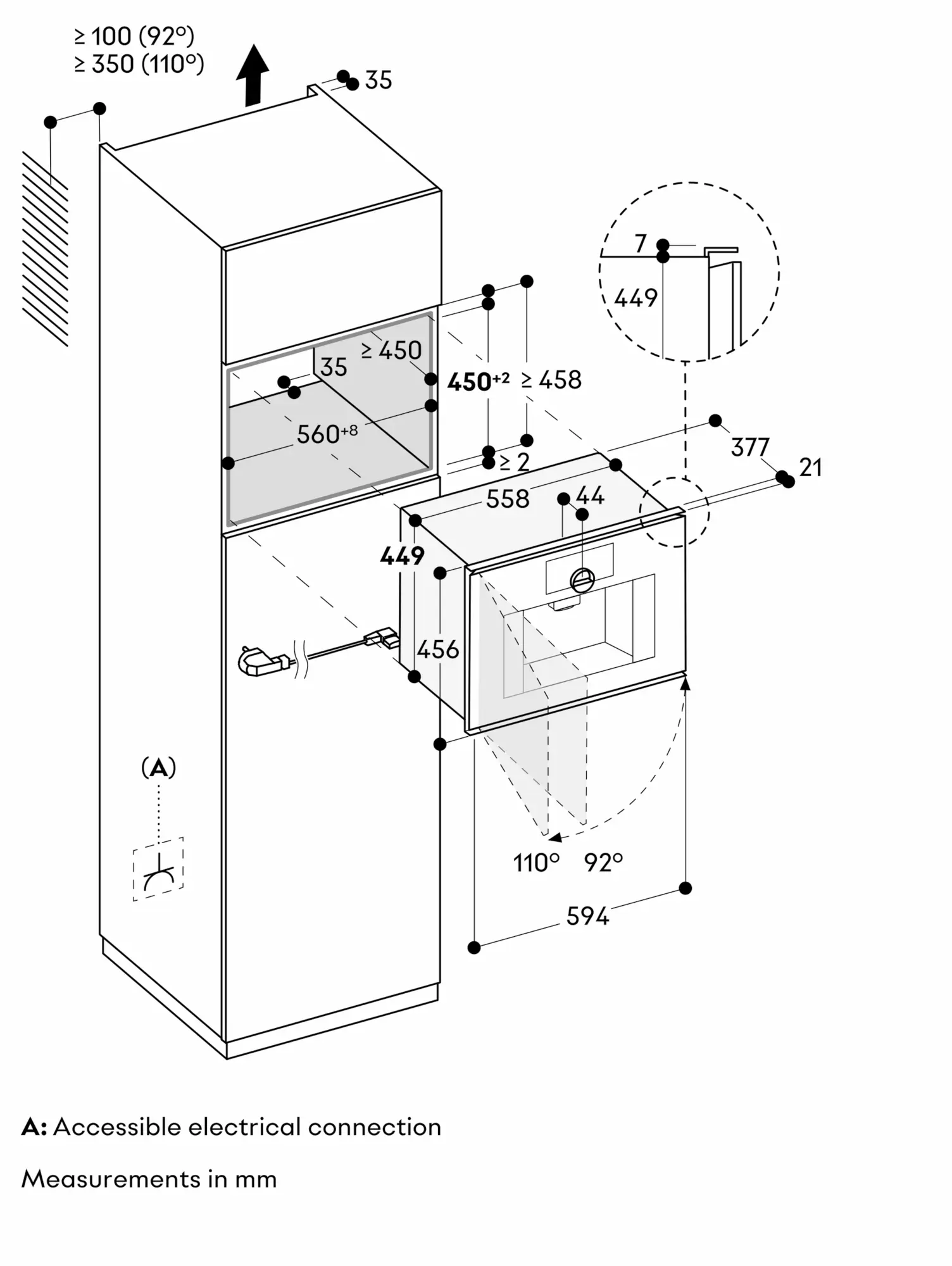 نمای انفجاری اسپرسوساز توکار گگنو (GAGGENAU) مدل GC251100