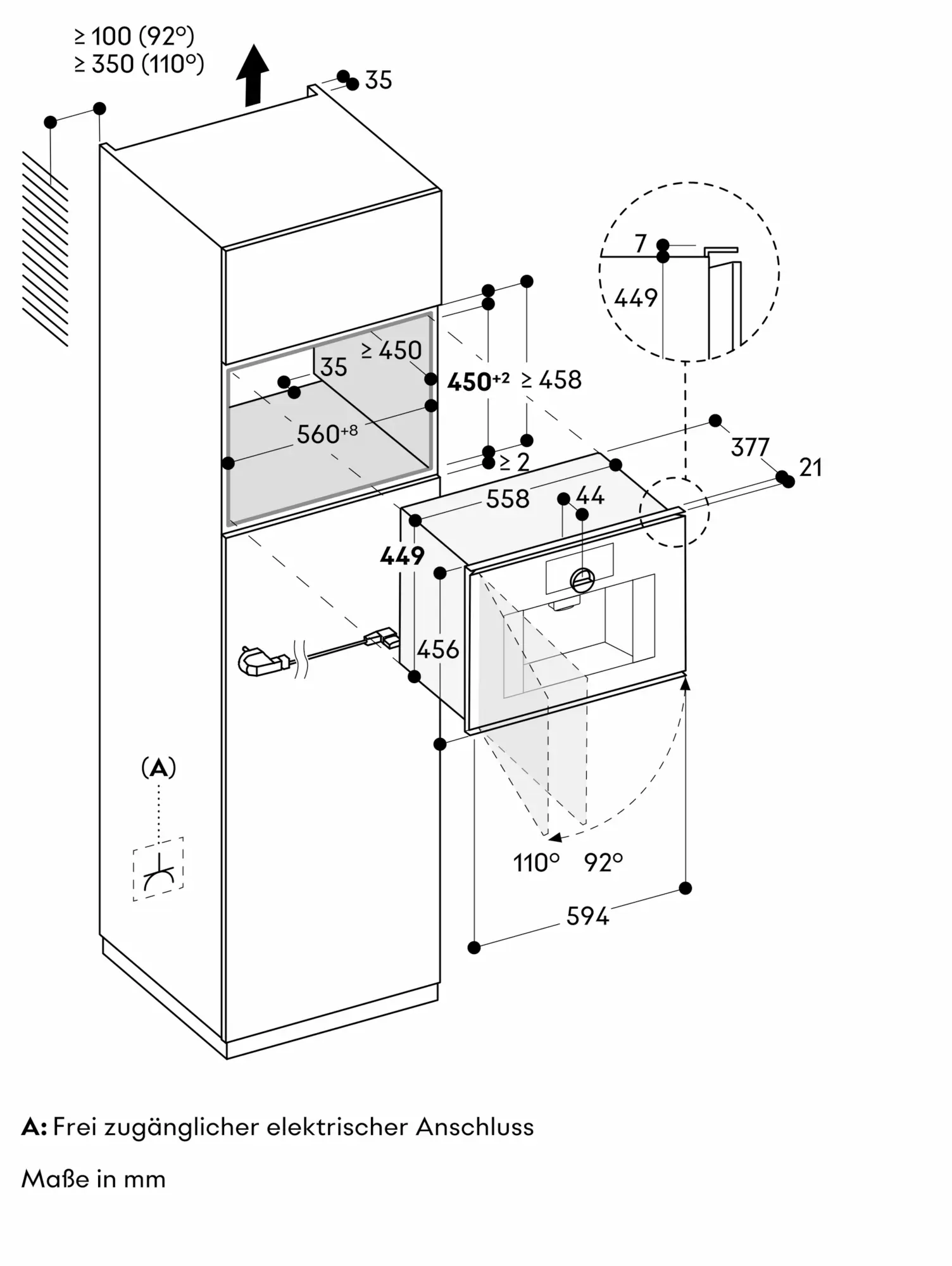 نمای انفجاری اسپرسوساز توکار گگنو (GAGGENAU) مدل GC251130